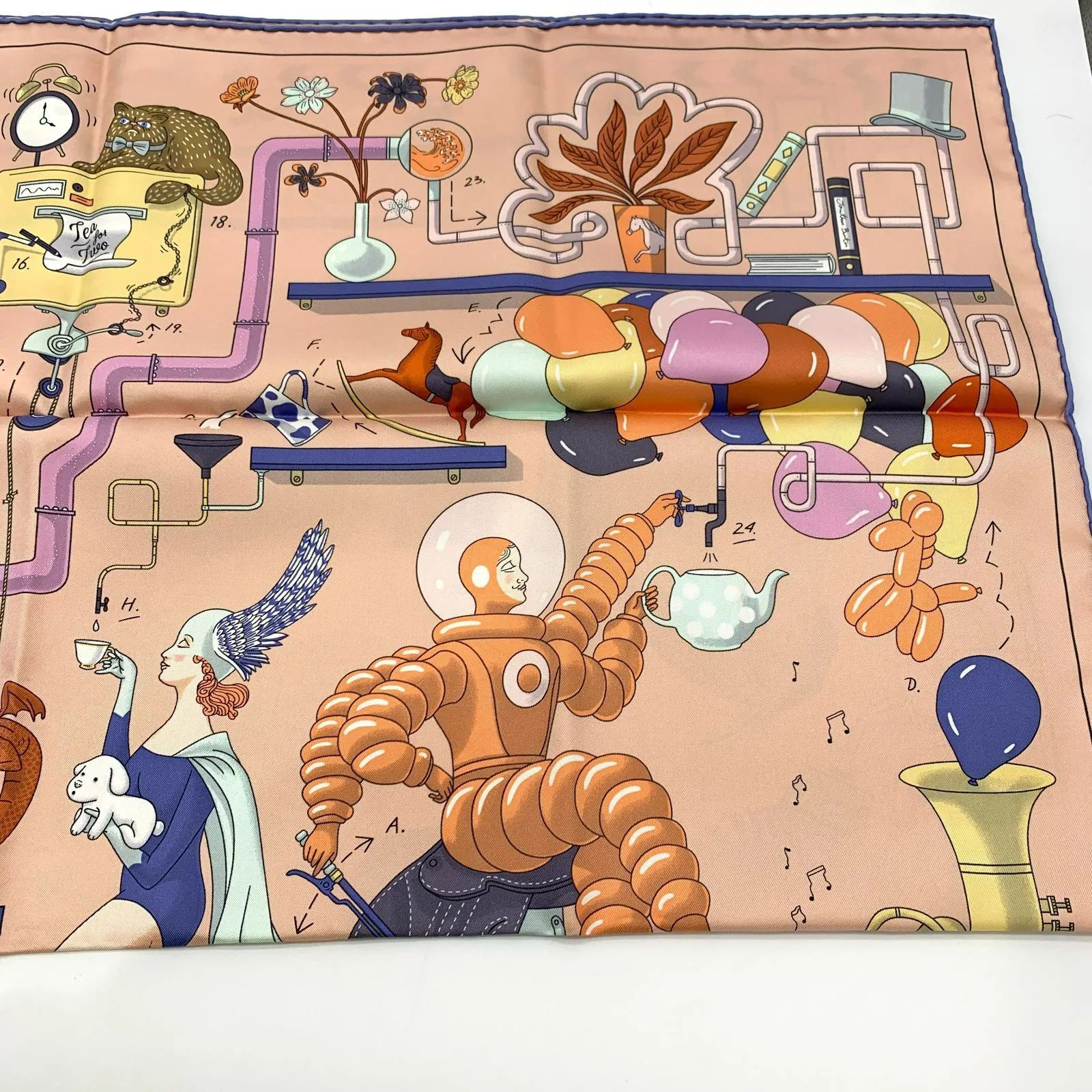 ▽【Sランク】 HERMES/エルメス カレ90 2023 春夏コレクション 