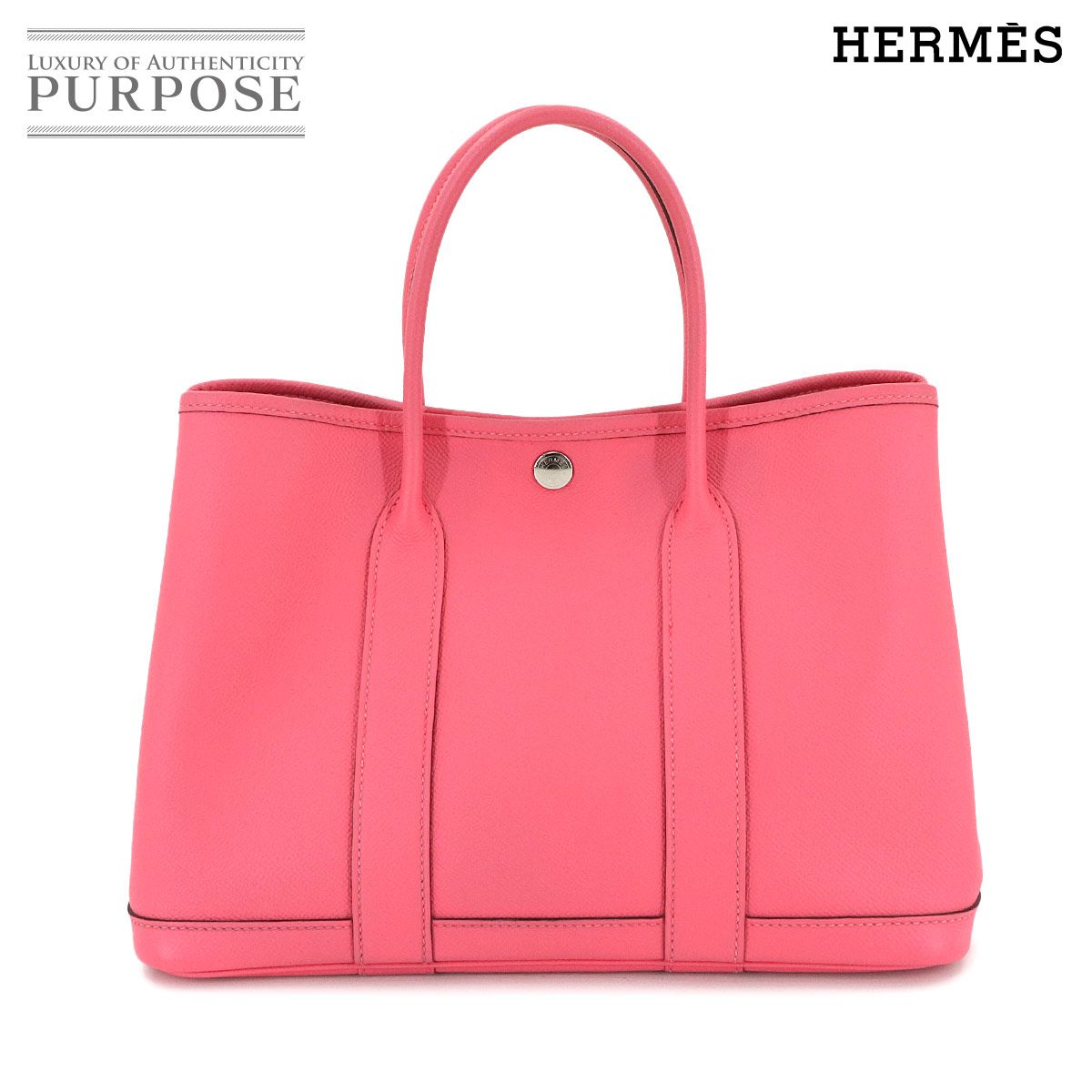 関税込み国内発送 エルメス ガーデンパーティーTPM ローズアザレ 新品同様 エルメス HERMES ガーデンパーティ TPM トート バッグ