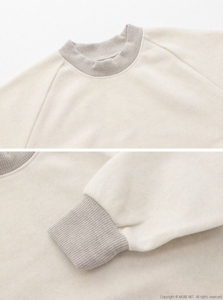  プリット prit 1 14ウールカノコビーバークルーネックプルオーバー P 90620 無地 配色 長袖 レディース 2025秋冬 長袖 Tシャツ カットソー