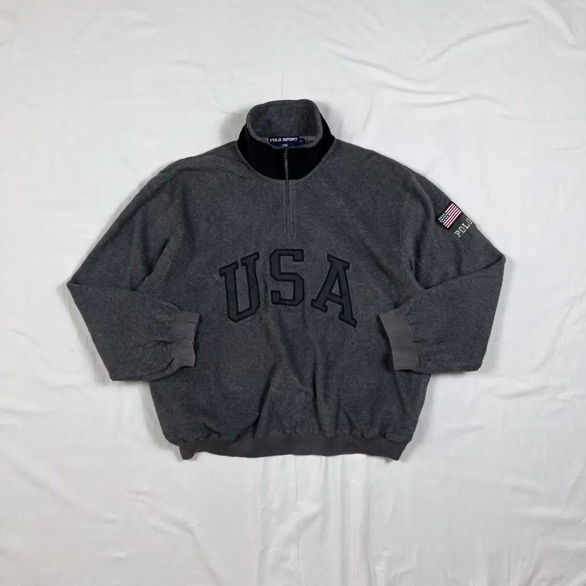 90s POLO SPORTS(ポロスポーツ) usa 星条旗 ロゴ プルオーバー