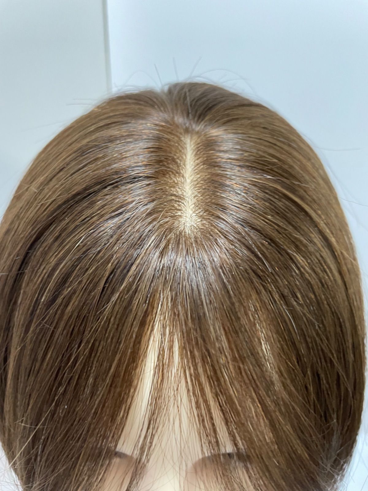 フルウィッグ人毛 医療ウィッグ鎖骨ミディアム センターパート ナチュラル FORTGASGNV_COM_BR