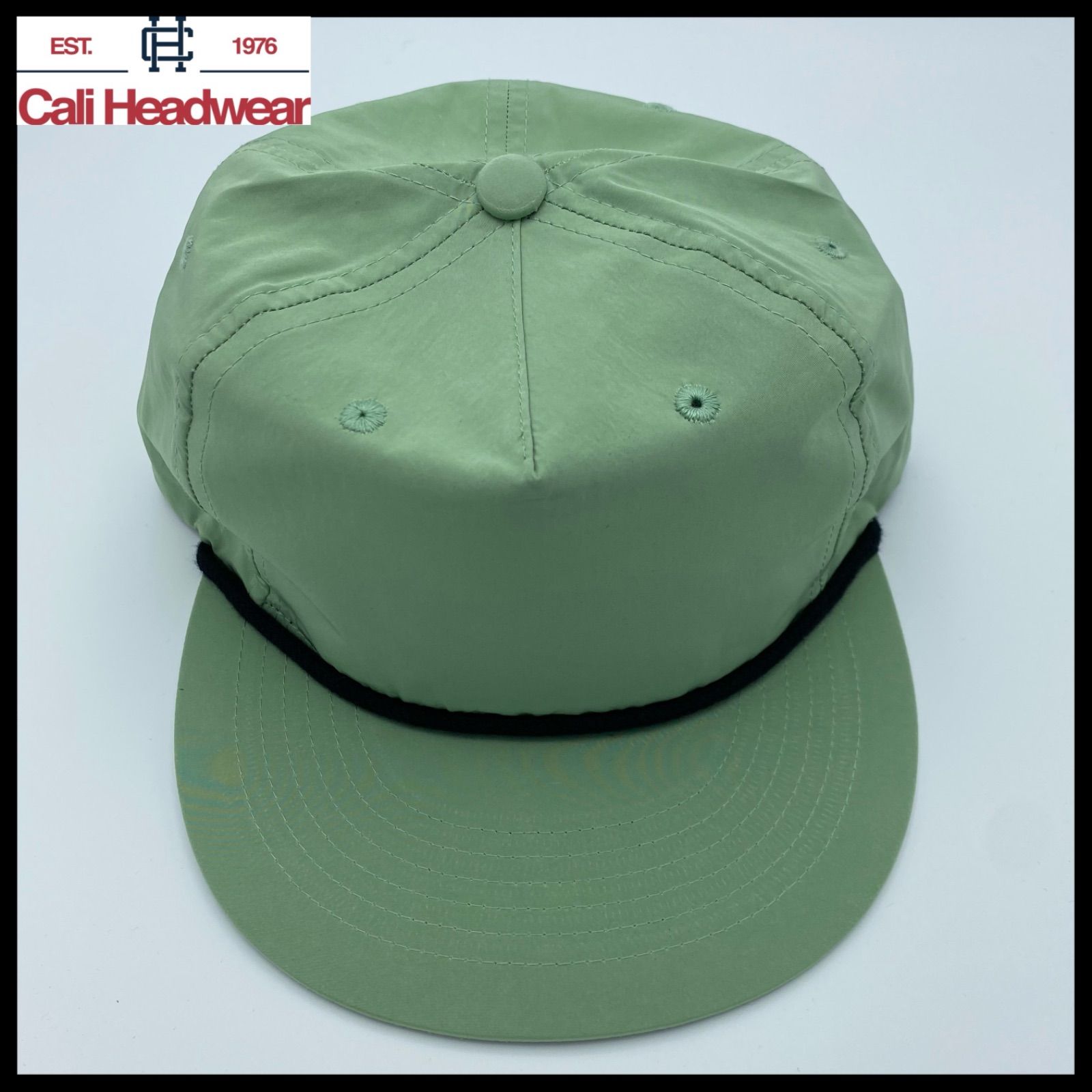 新品 Cali Headwear カリヘッドウェア ナイロンキャップ ライム 大人も