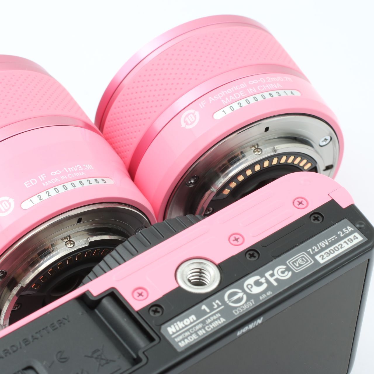 箱付き Nikon 1 ニコンワン J1 ピンク 標準ズームキット 美品 ニコン