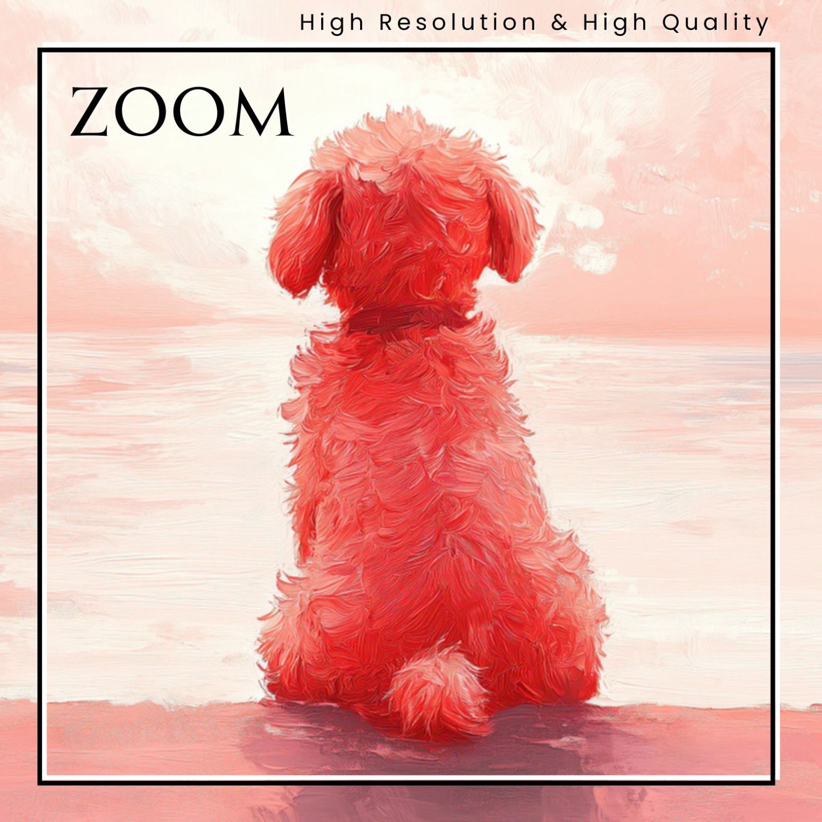 アートポスター 犬の絵