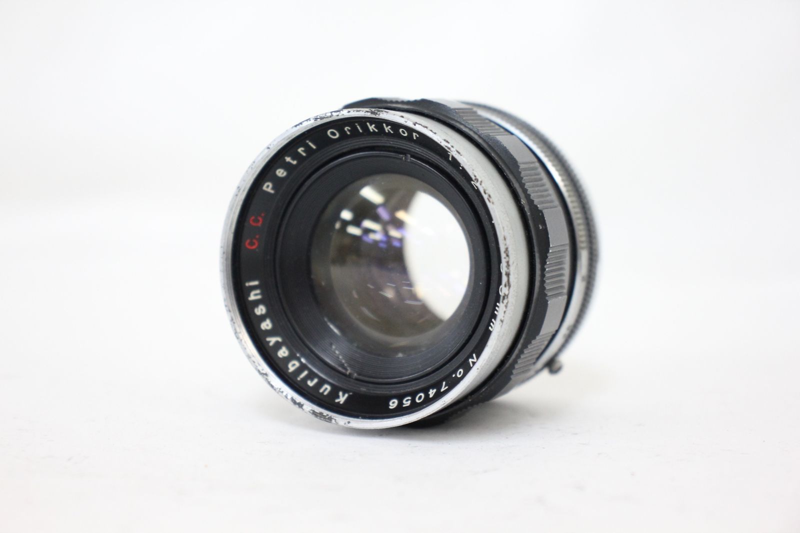 【訳あり品】 【M42マウント】 ペトリ Petri Orikkor 50mm F2 レンズ e925