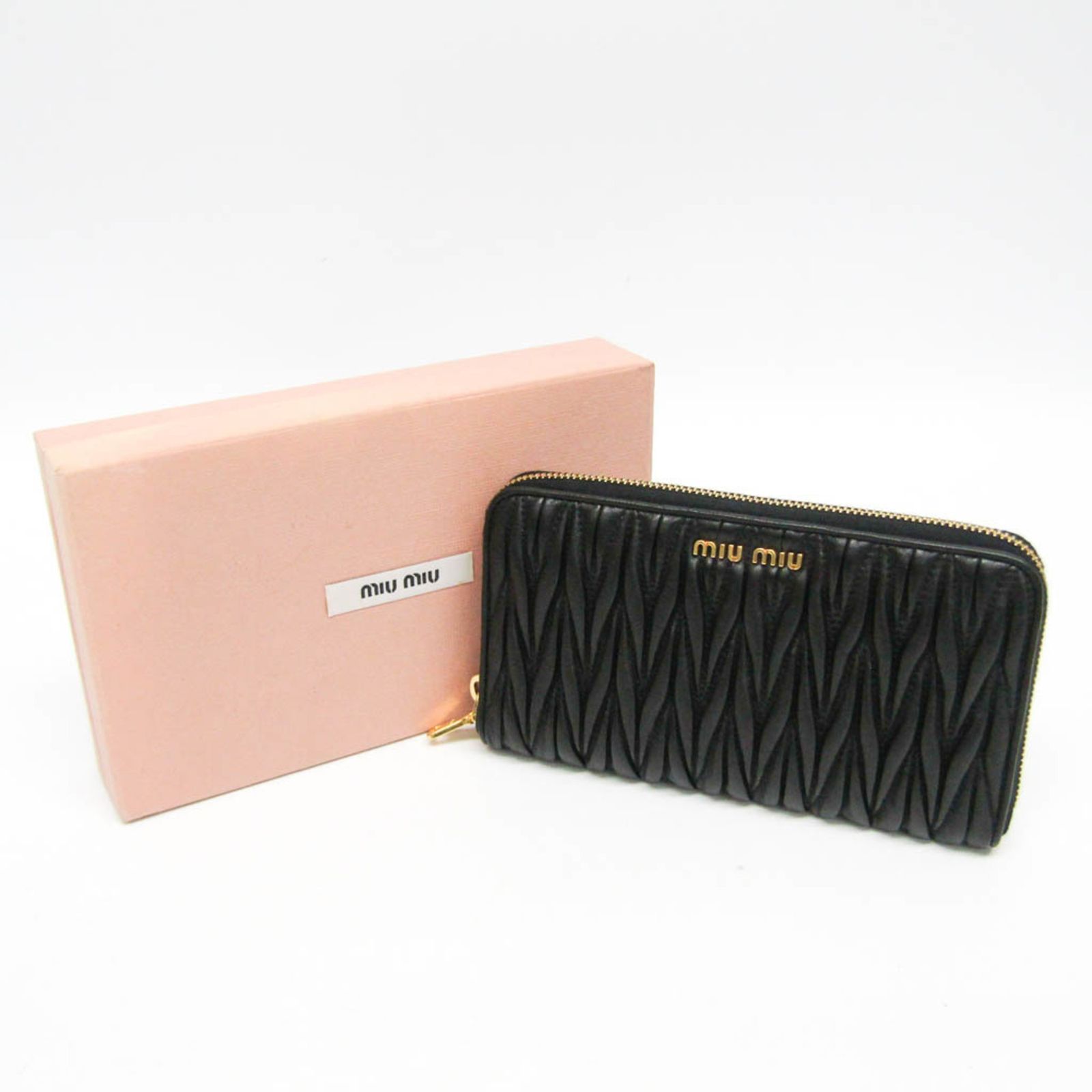 ミュウミュウ(Miu Miu) マテラッセ 5M0506 レディース レザー 長財布 