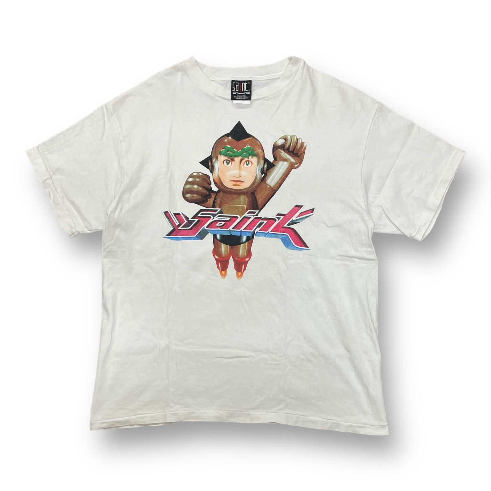 定価26400円 SAINT MICHAEL 23SS SS TEE IRON BABY WHITE
