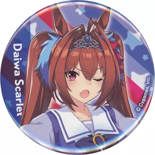 中古】バッジ・ピンズ ダイワスカーレット 公式缶バッジ(制服Ver