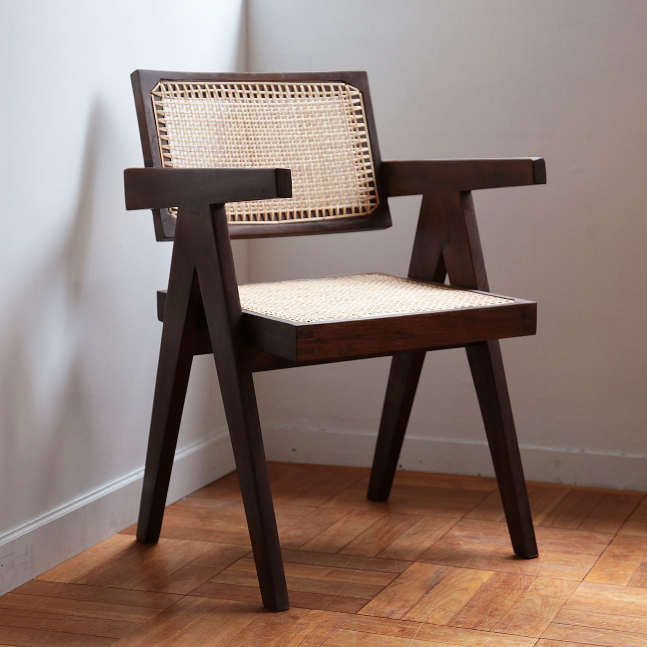 5*6様 チーク チェアピエール・ジャンヌレ ピエール・ジャンヌレ スツール オットマン ラタン 古材 チーク ビルマ