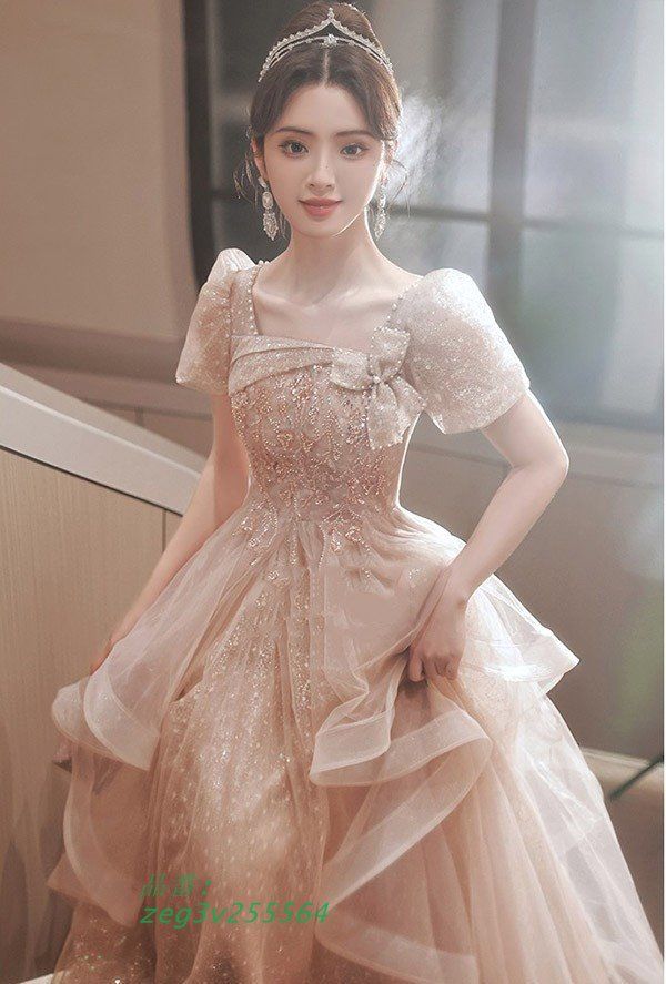 ドレス 大人 ピアノ発表会 ドレス 演奏会 結婚式 フェミニン