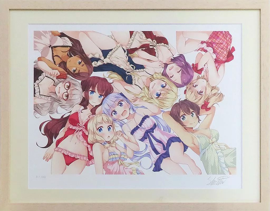 アニメムック NEW GAME!完結記念展in大阪 直筆サイン入りアートグラフC