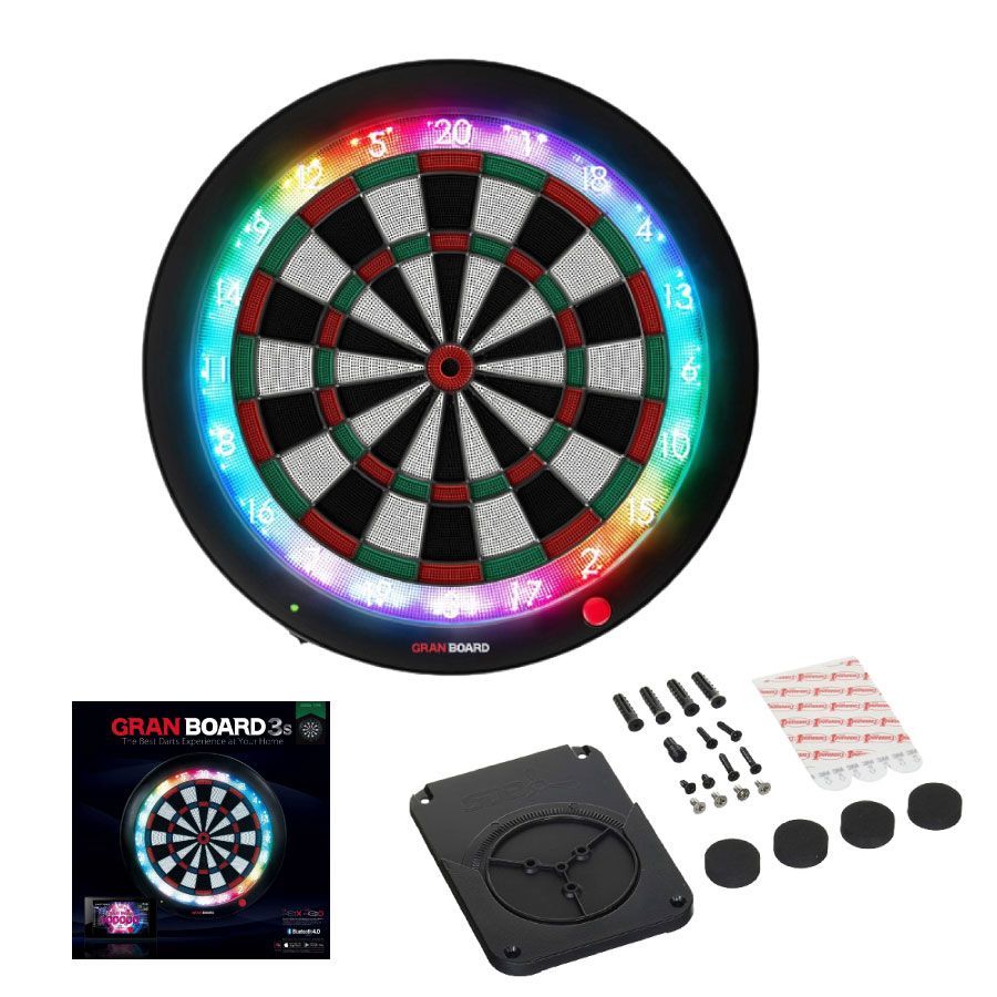 【全国送料無料】GRANBOARD 3S グリーン/レッド 取付ブラケット付きセット 新品・未使用 グランボード ダーツボード ホルダー すぐに取付