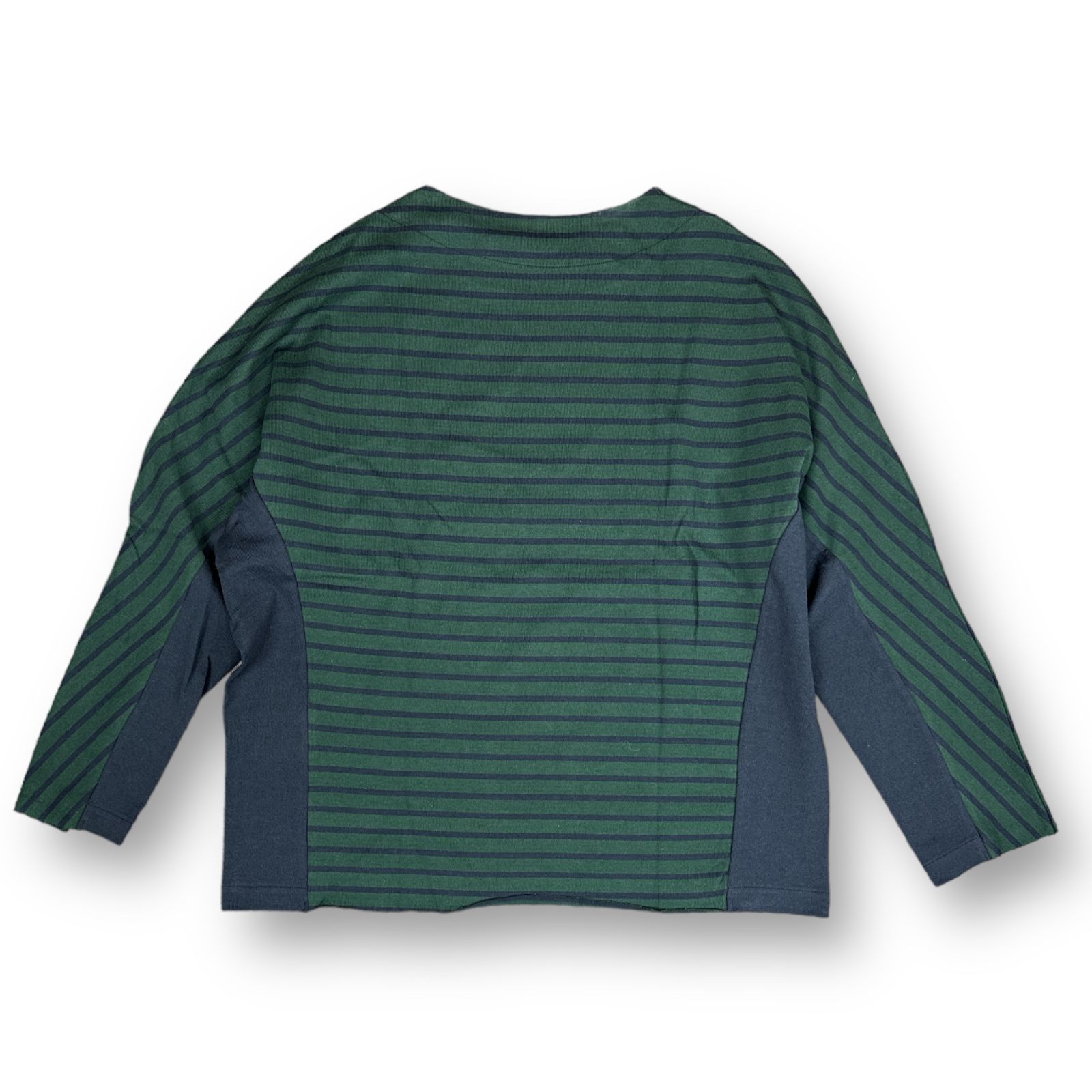 定価20900円 新品 my beautiful landlet BASQUE BORDER L/S T-SHIRT バスクボーダー長袖Tシャツ カットソー マイビューティフルランドレット WM018-TP232182 グリーン 0 71973A5