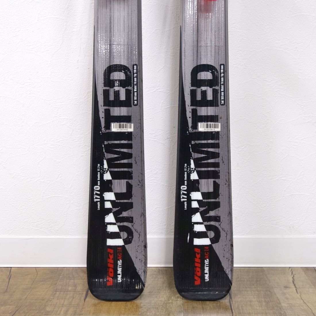 フォルクル Volkl テレマーク スキー UNLIMITED 177cm 74ｍｍ ビンディング ロッテフェラー コブラ R8 登山 アウトドア  重量実測：2670g（ビンディング含む1本) - メルカリ