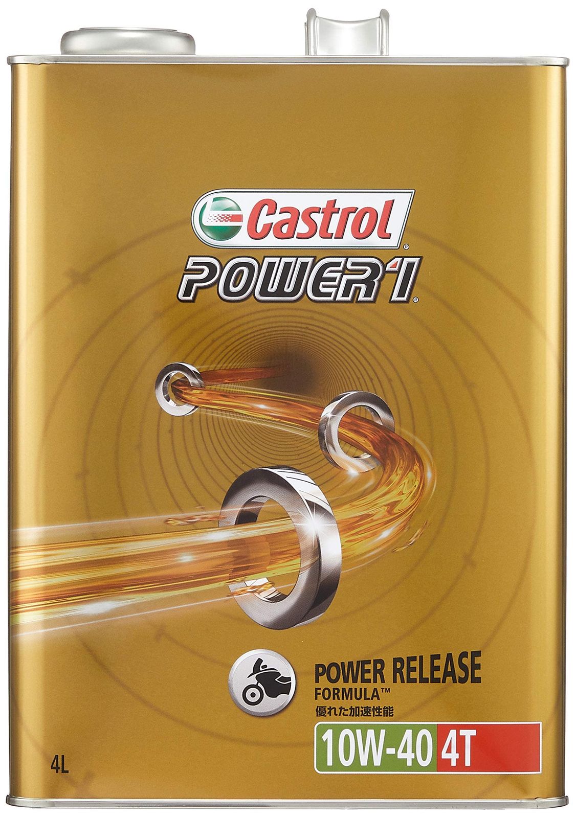 Castrol(カストロール) エンジンオイル POWER1 4T 10W-40 MA2 4L Castrol(カストロール) エンジンオイル POWER1 4T 10W-40 MA2 4L