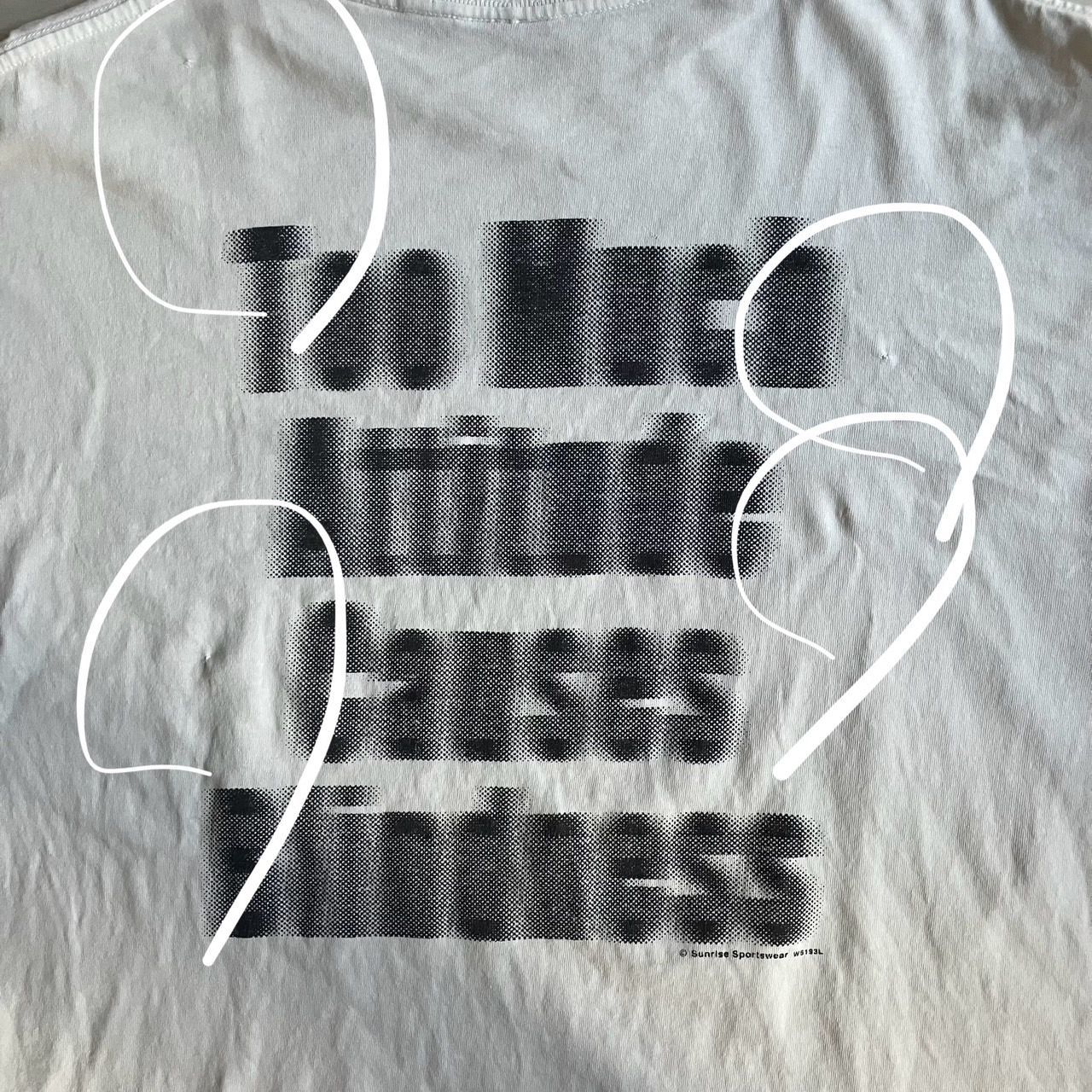 モーション文字 tシャツ 山田蓮 山田レン ボカシ字 PARTY VISION ホワイト XLサイズ TULTEX 山田蓮 モーション文字