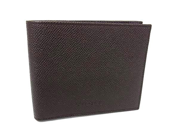 ♥ BVLGARI ブルガリ レザー 二つ折り 財布 ウォレット 札入れ カード入れ メンズ レディース ブラウン系 FU2217