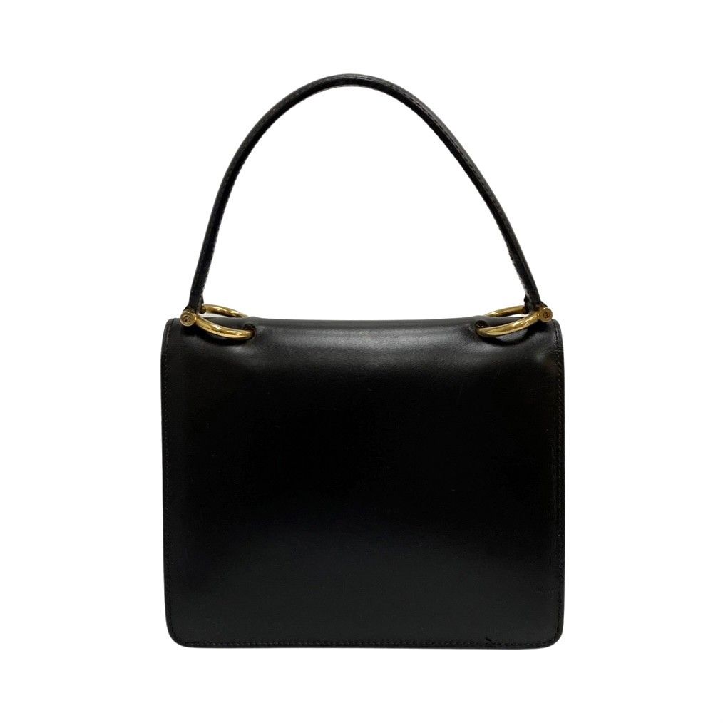 極 美品 CELINE セリーヌ ヴィンテージ ロゴ ガンチーニ 金具 レザー