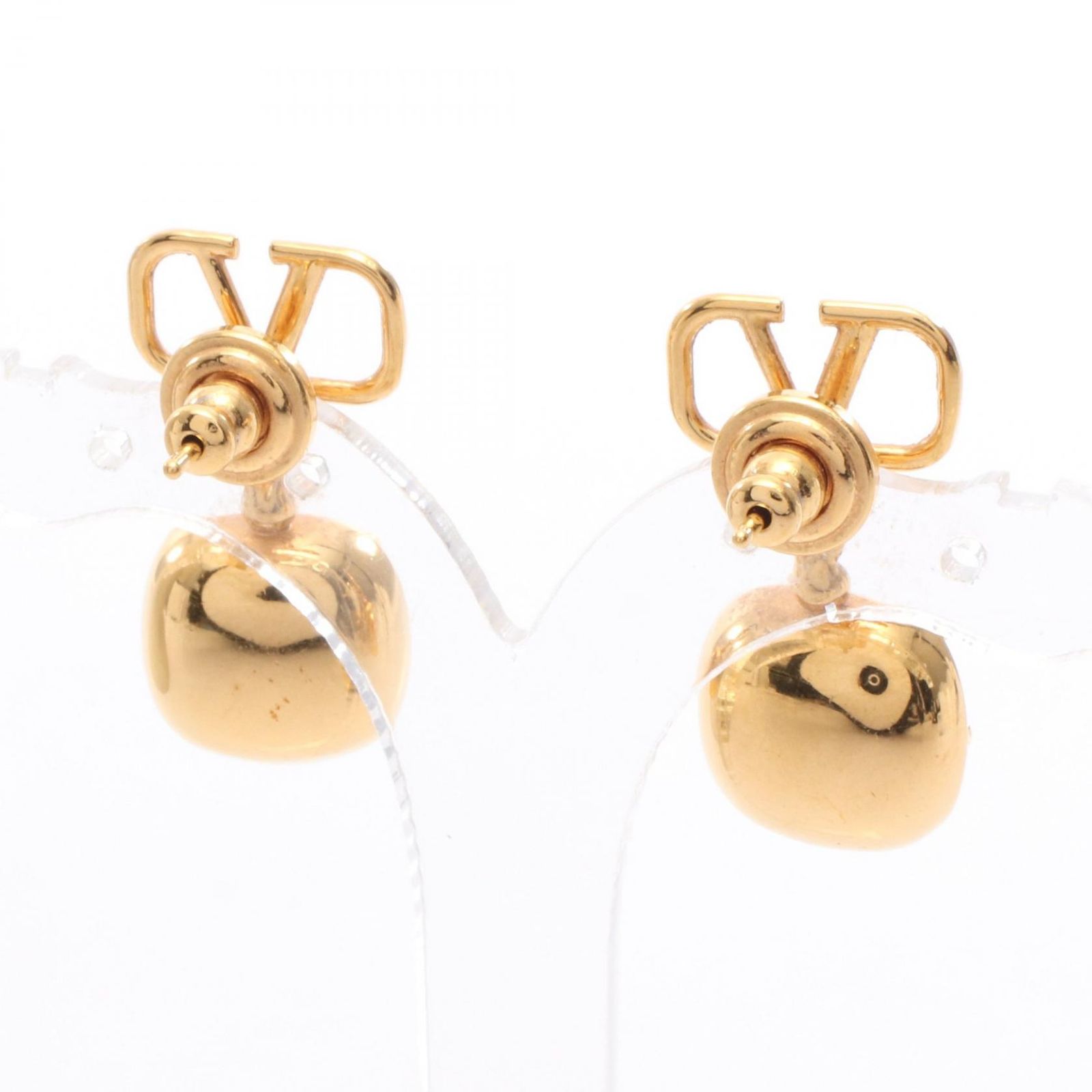 ヴァレンチノ Valentino ピアス Vロゴ ゴールド GP（ゴールド