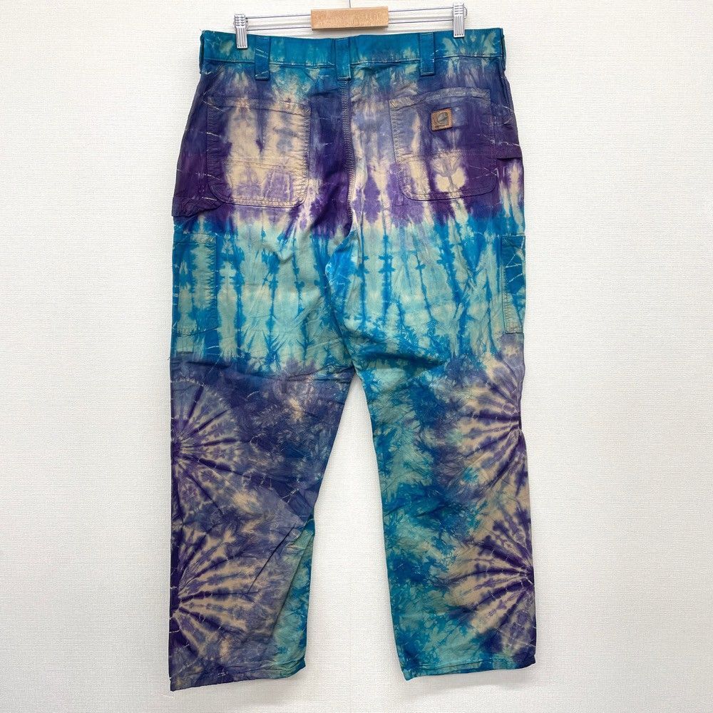 カーハート Carhartt タイダイ ペインターパンツ パープル ブルー カーハート ペインターパンツ タイダイ染め キャンバス地 サイズ