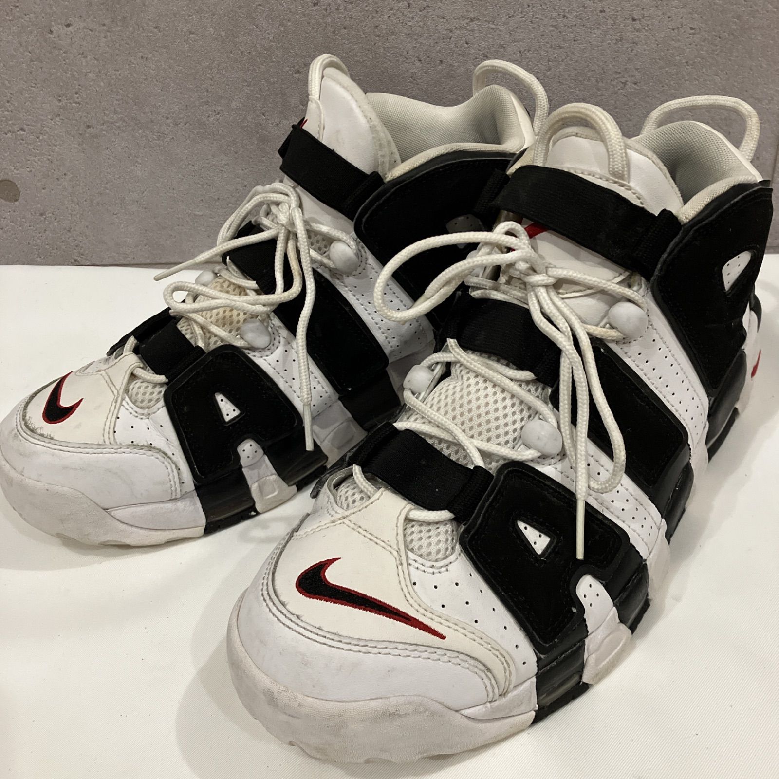 NIKE AIR MORE UPTEMPO 28.5cm WHITE/BLACK/UNIVERSITY RED ナイキ