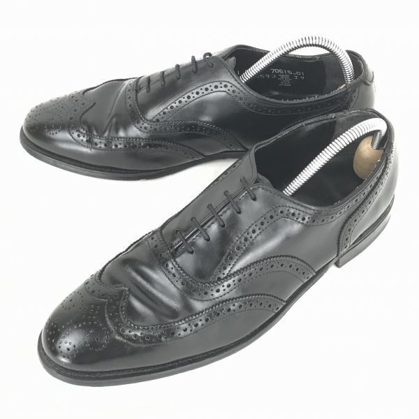 90s NUNN BUSH レザー シューズ US10D 28cm ブラック 80s-90s?/Vintage☆USA老舗☆NUNN BUSH/ナンブッシュ☆本革