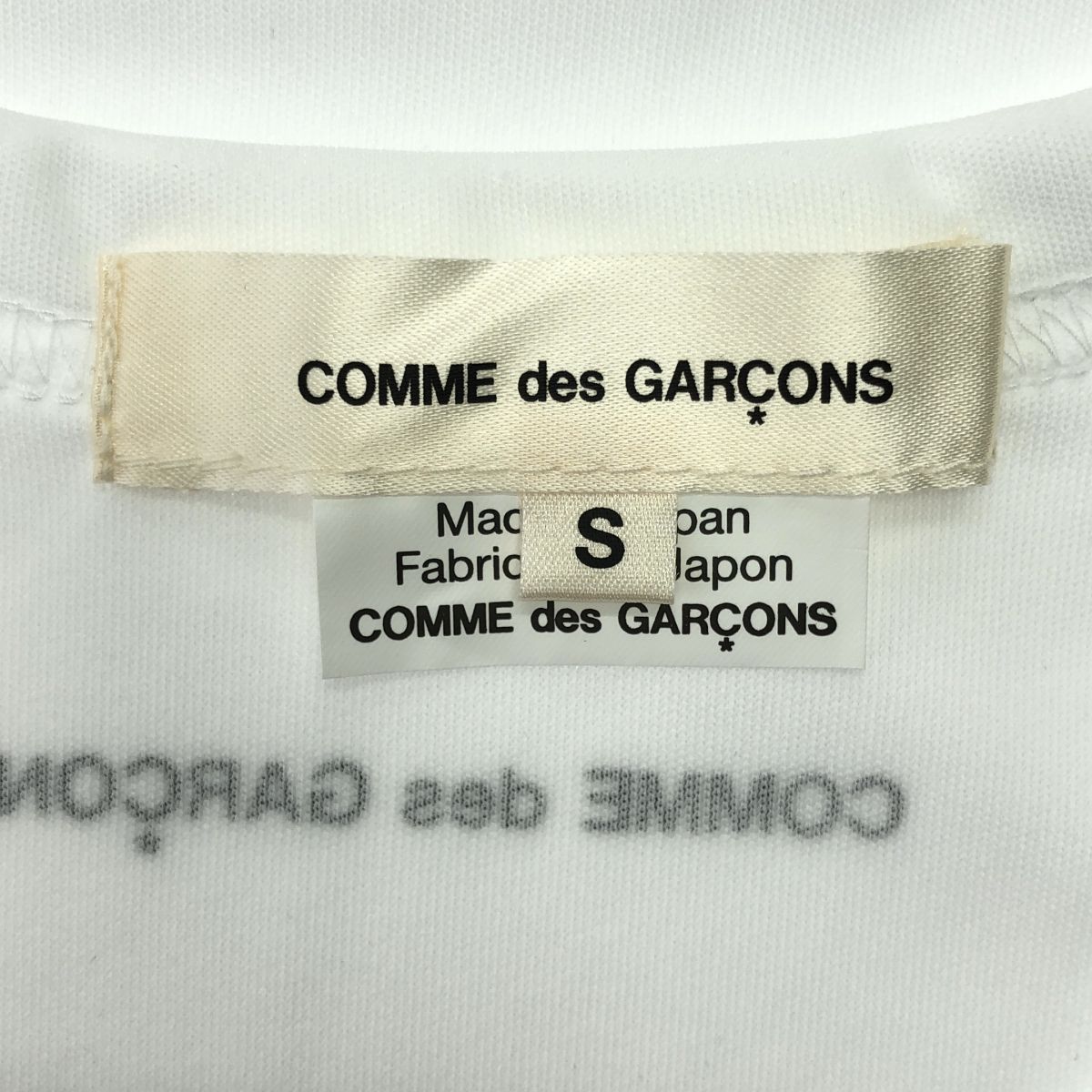 美品】 COMME des GARCONS / コムデギャルソン | 2025SS | バック ロゴ  
