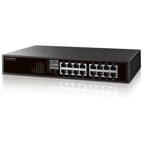 L2スイッチングハブ 16ポート ETG-ESH16LMETG-ESH16LM Ｉ．Ｏデータ機器
