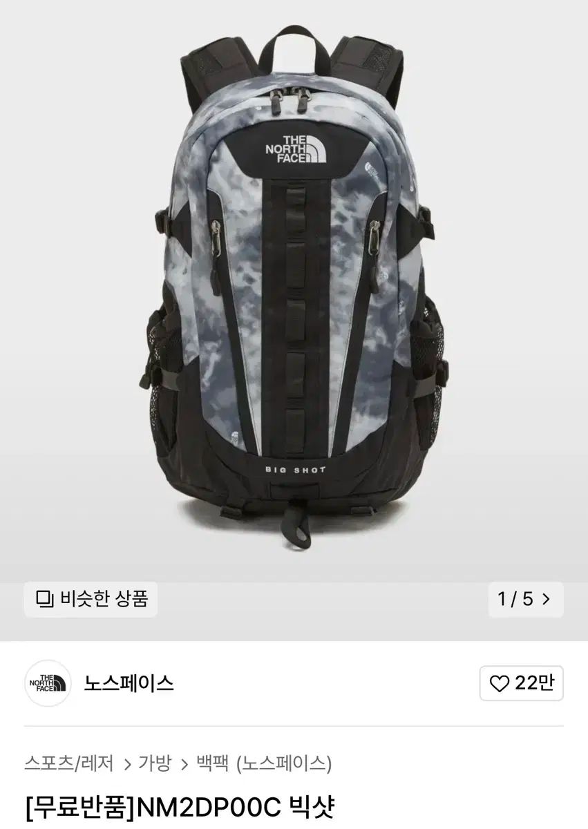 THE NORTH FACE ザ ノース フェイス ビッグショット クールグレー 版