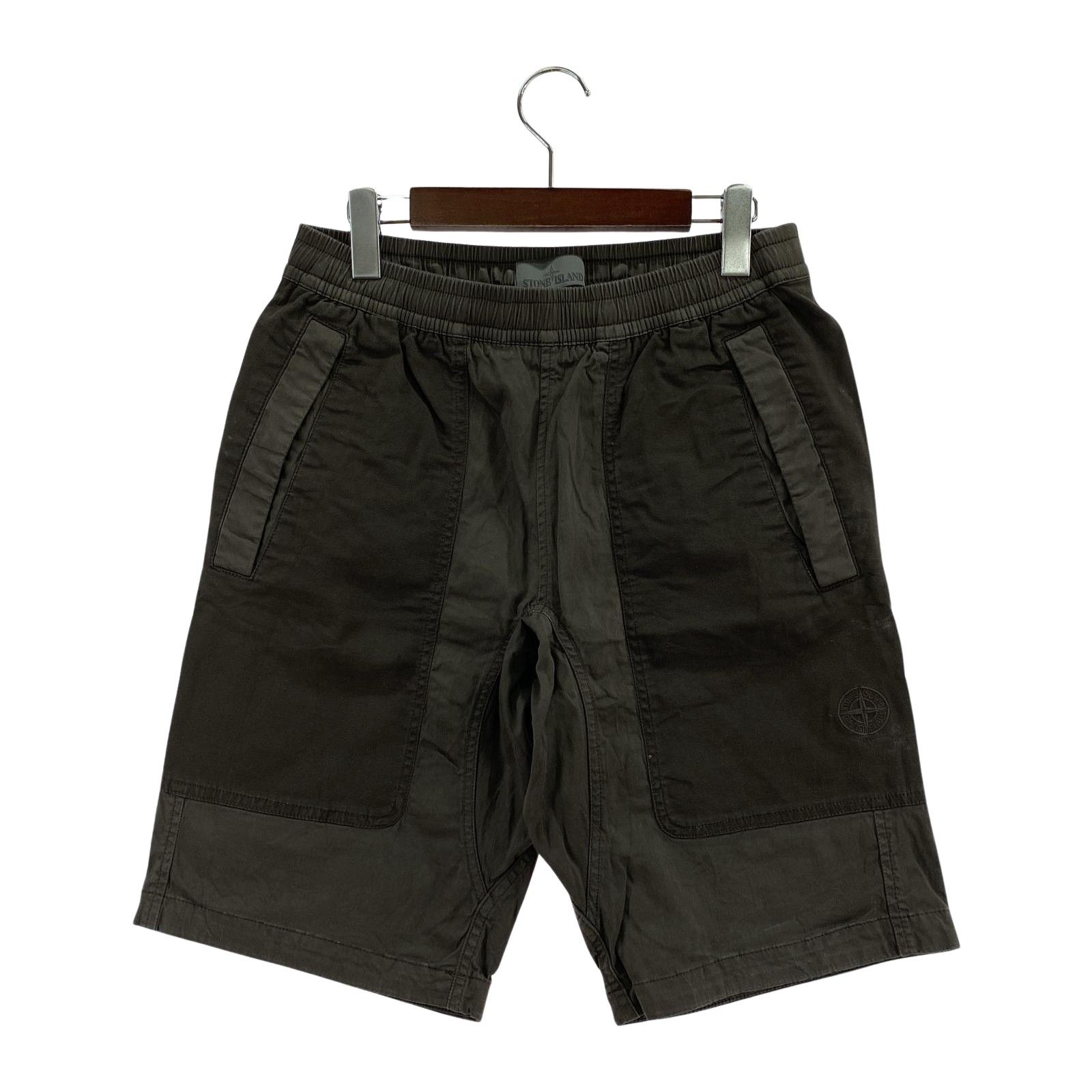 Stone  ブラックカーゴショートパンツ Stone Island ブラック カーゴパンツ W30 STONE ISLAND ブラックカーゴ