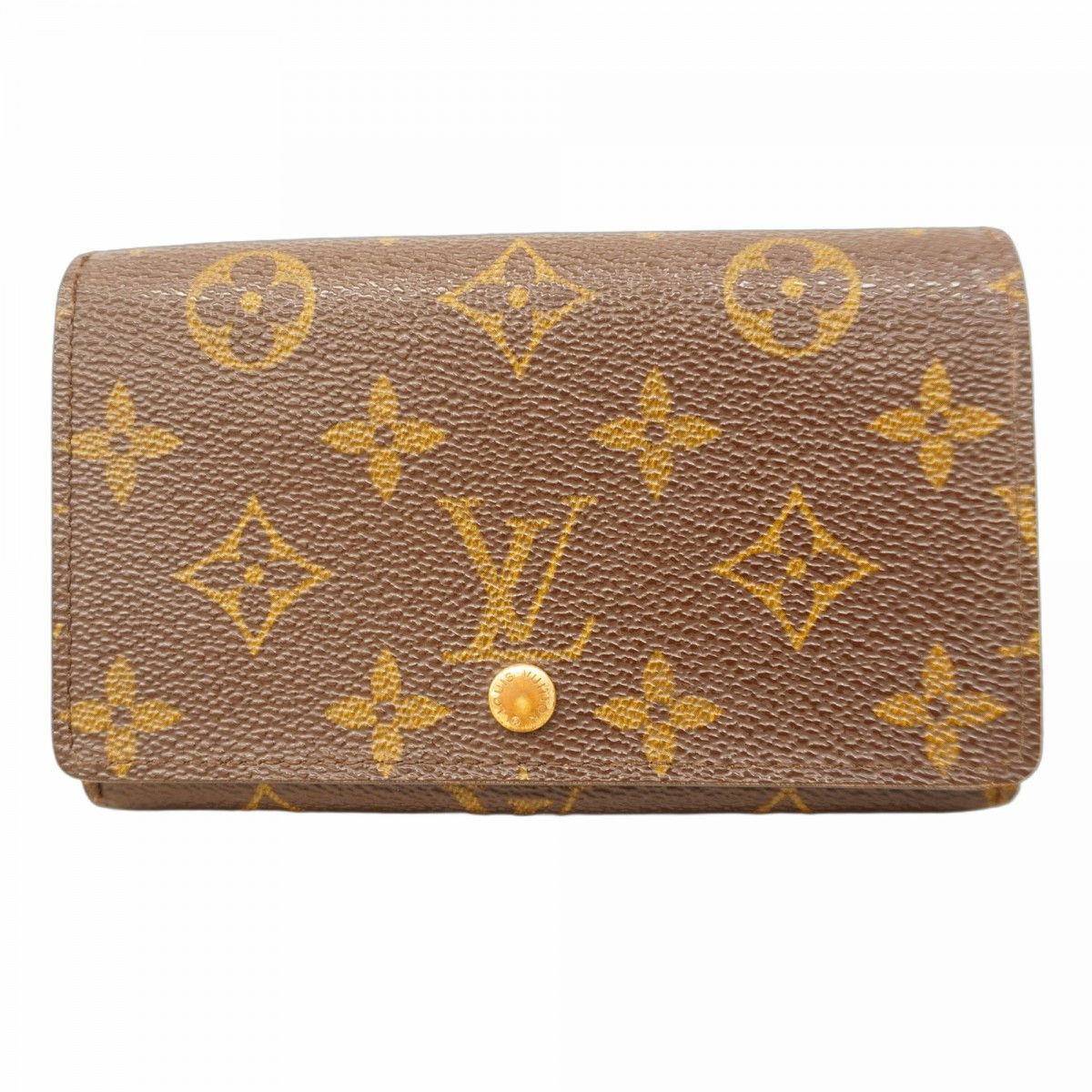 5ia0312】ルイヴィトン 財布 モノグラム ポルトモネビエトレゾー