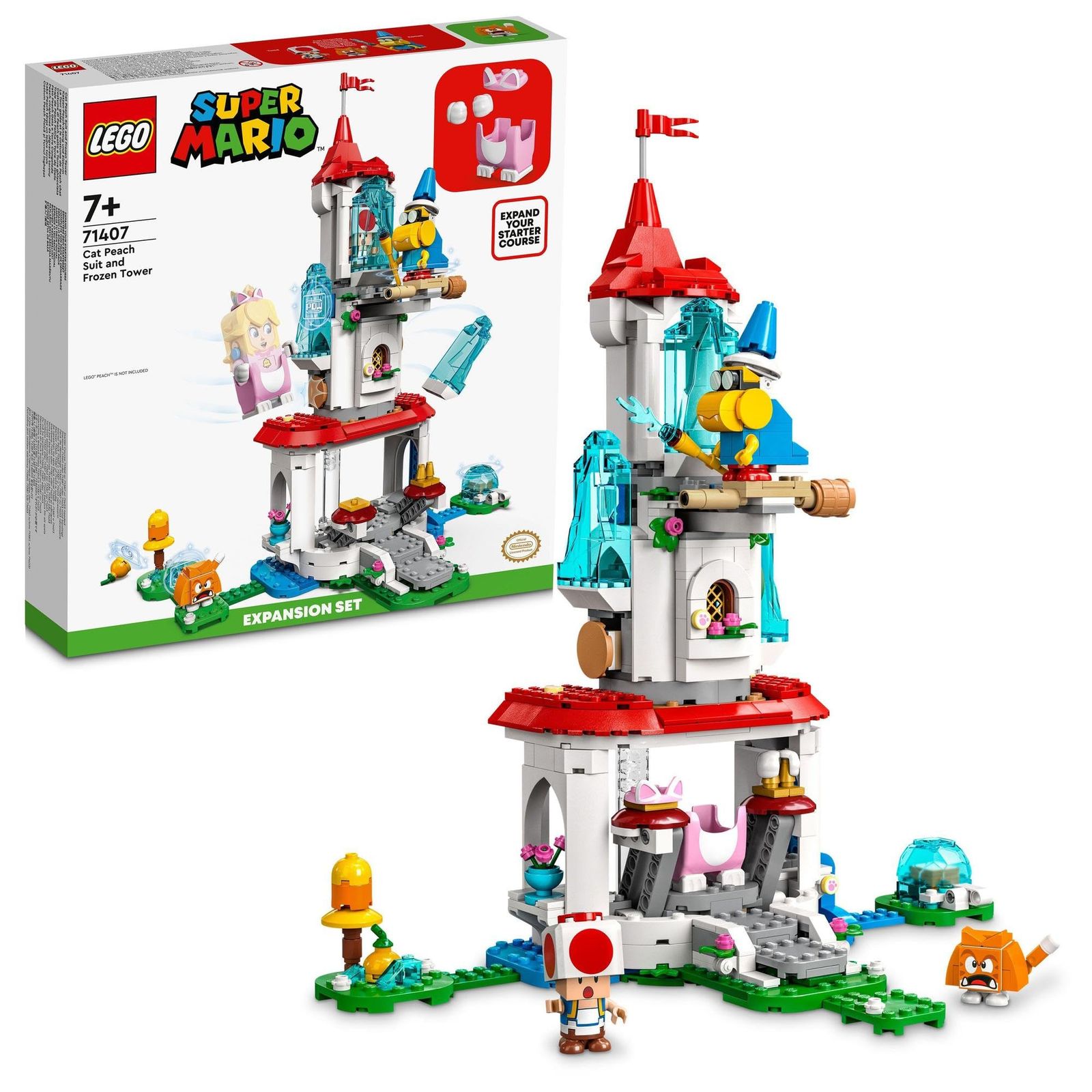 レゴ(LEGO) スーパーマリオ ネコピーチ パワーアップ と こおったとう チャレンジ 71407 おもちゃ ブロック プレゼント テレビゲーム 男の子 女の子 7歳以上 [【単品】] [ネコピーチ パワーアッ