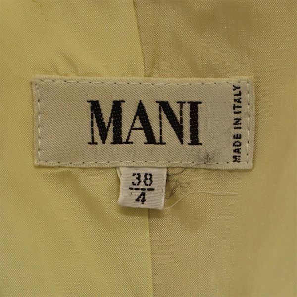 マーニ テーラードジャケット 38 ベージュ MANI レディース   【221205】