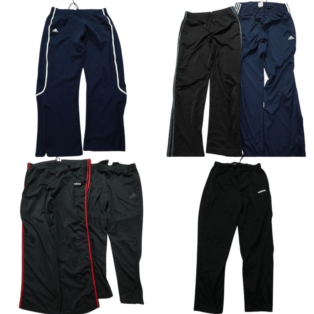 古着卸 アディダス adidas ジャージ パンツ 6枚セット メンズ XL パフォーマンスロゴ サイドライン 古着 NA0266