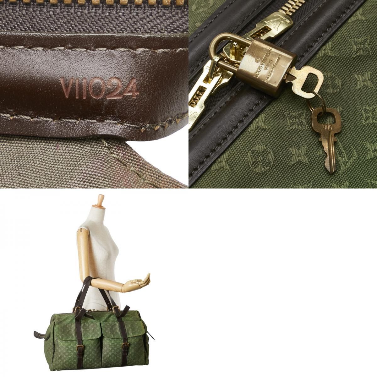 美品 ルイヴィトン ルイーズ モノグラムミニ キャンバス ボストン