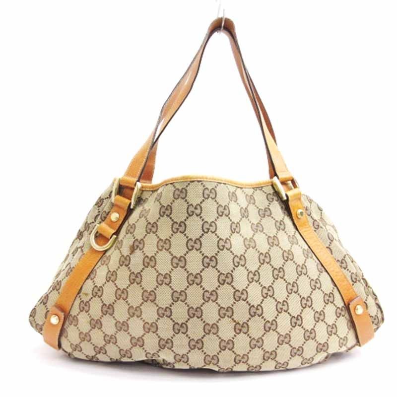 GUCCI グッチ GG柄 トートバッグ ベージュ グッチ GUCCI GGキャンバス トートバッグ ワンショルダーバッグ