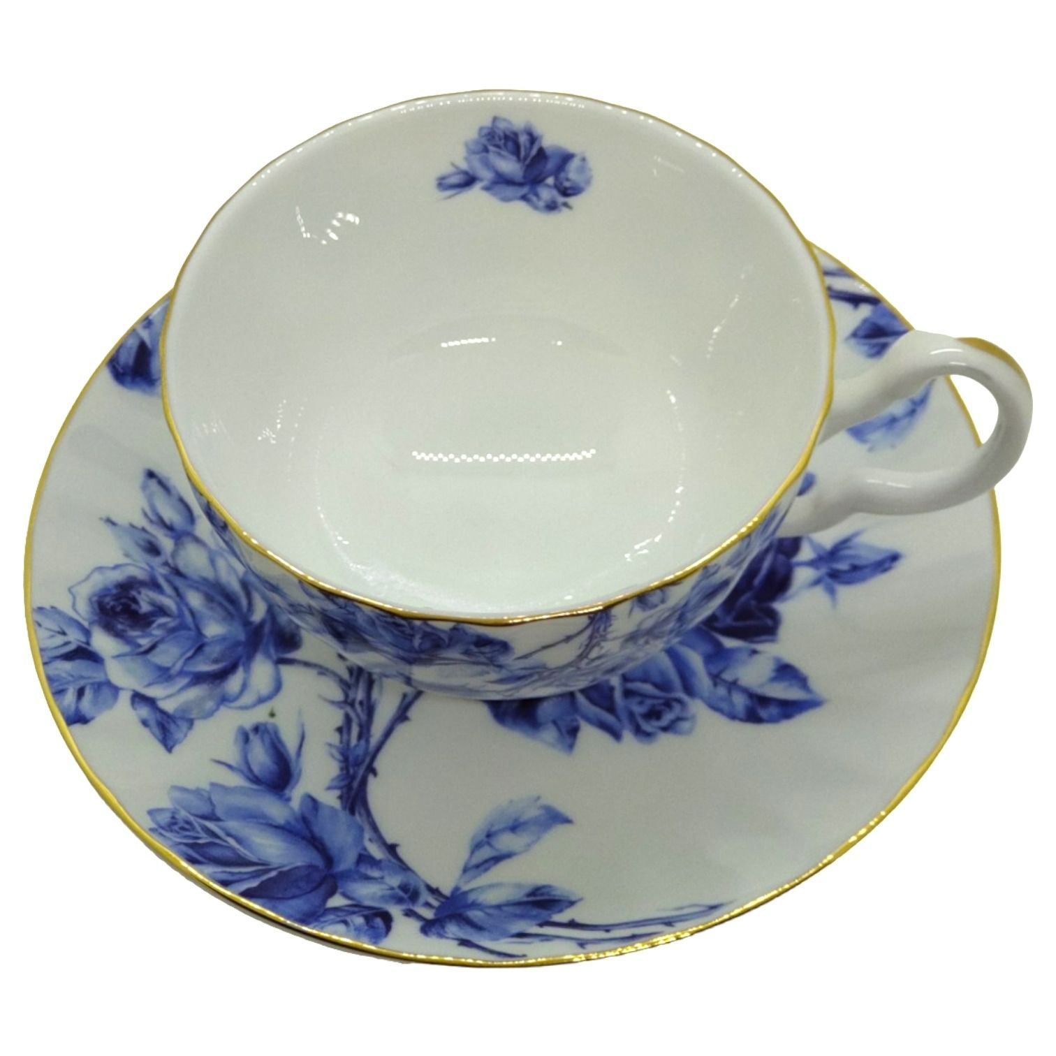 新品】Aynsley（エインズレイ）エリザベスローズ ブルー ティー