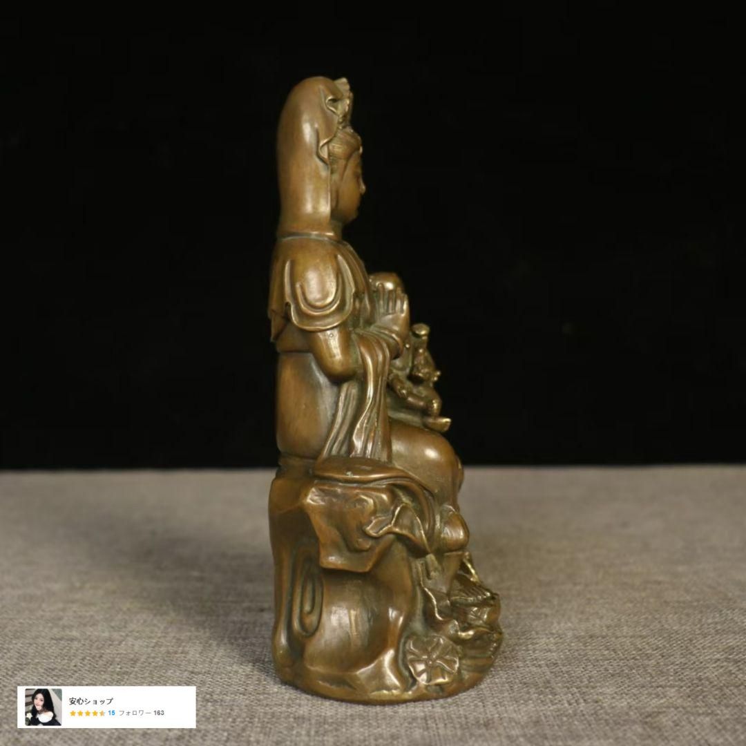仏教美術  仏像  観音菩薩様  小仏像 銅製 銅器 楽天市場】観音菩薩 銅造鍍金彫金仕上げ : 仏像仏画チベット美術