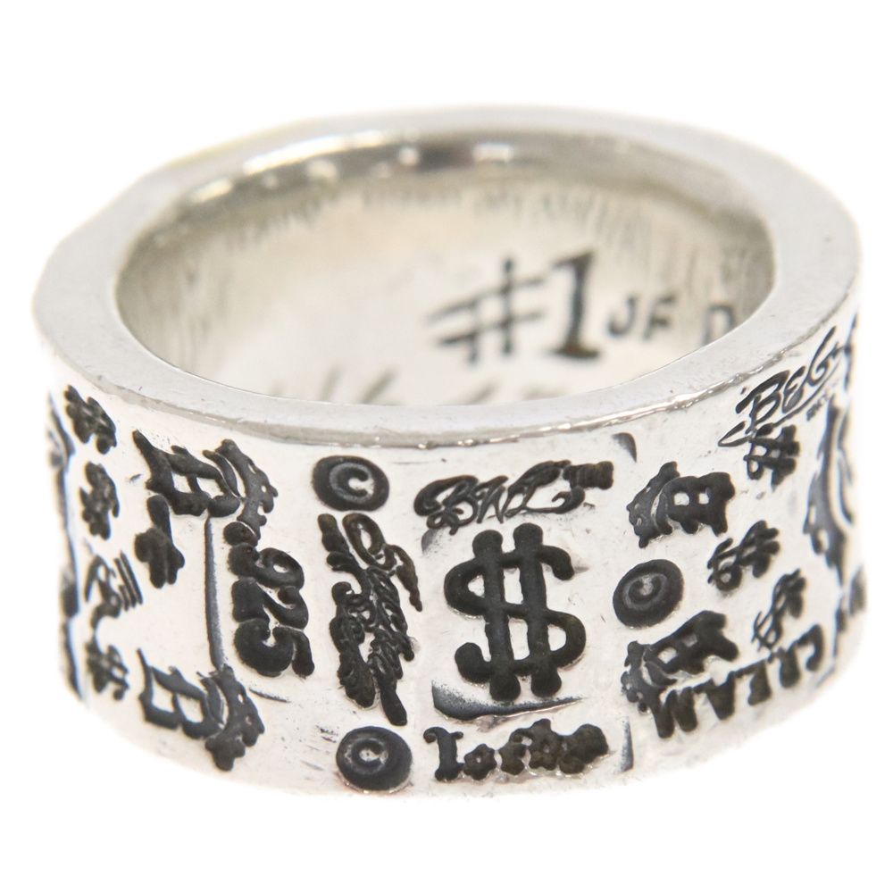 Bill Wall Leather/BWL (ビルウォールレザー) EXECUTIVE GRAFFITI BAND RING WITH 22K  GOLD STRIPE エグゼクティブ グラフィティ バンドリング 22K ゴールドストライプ - メルカリ