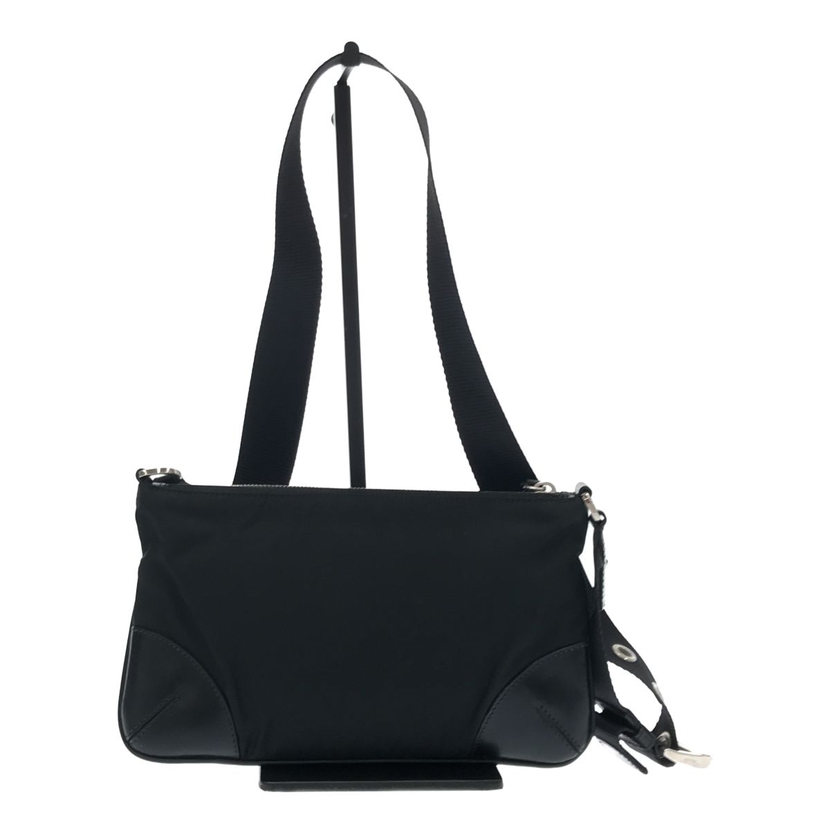 ◇ 希少品 PRADA プラダ ミニショルダーバッグ ナイロン ブラック ◇ PRADA プラダ ナイロン ミニバッグ (PRADA/ショルダーバッグ