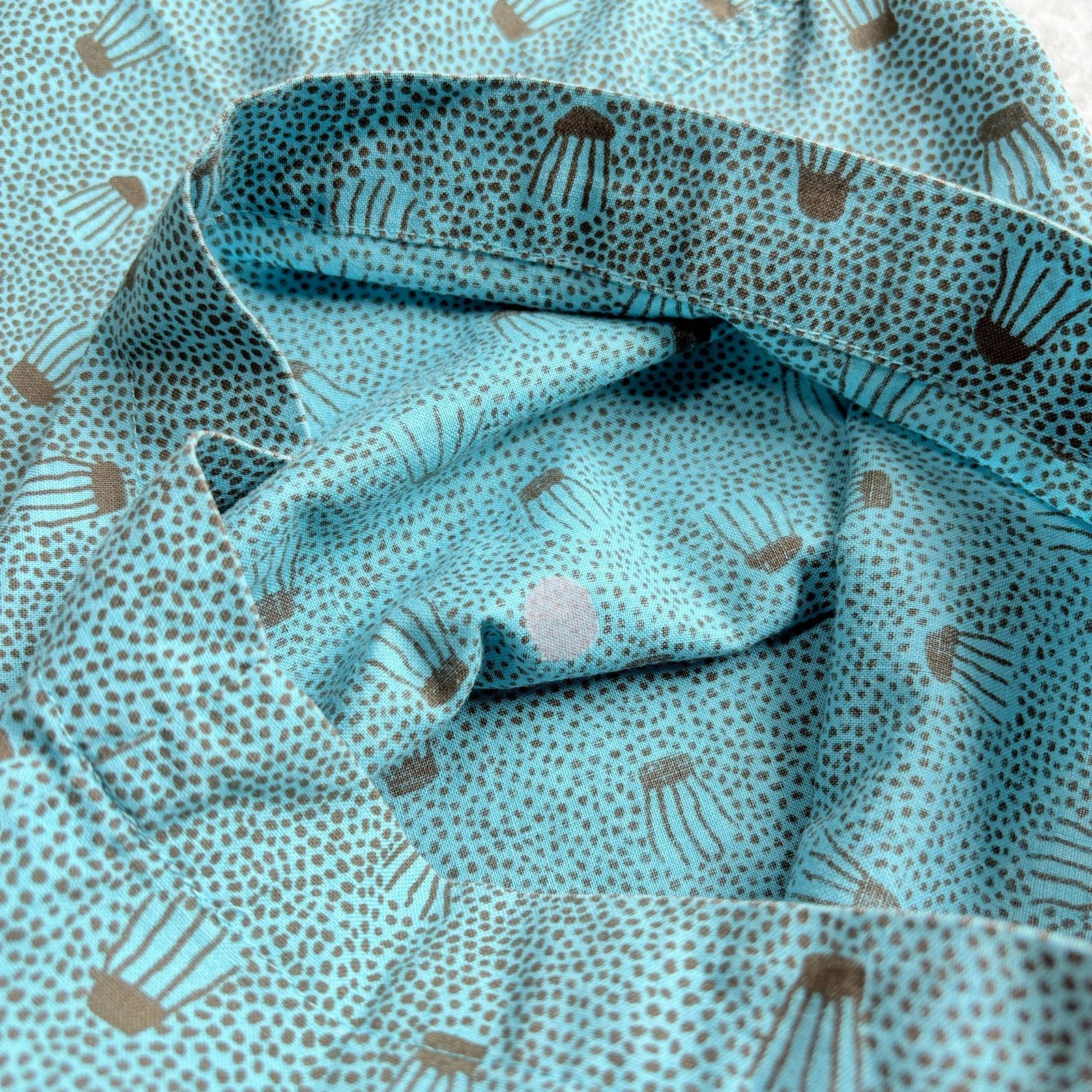 90s 1991年製 patagonia A/Cshirt Cotton Short sleeve shirt 【blue