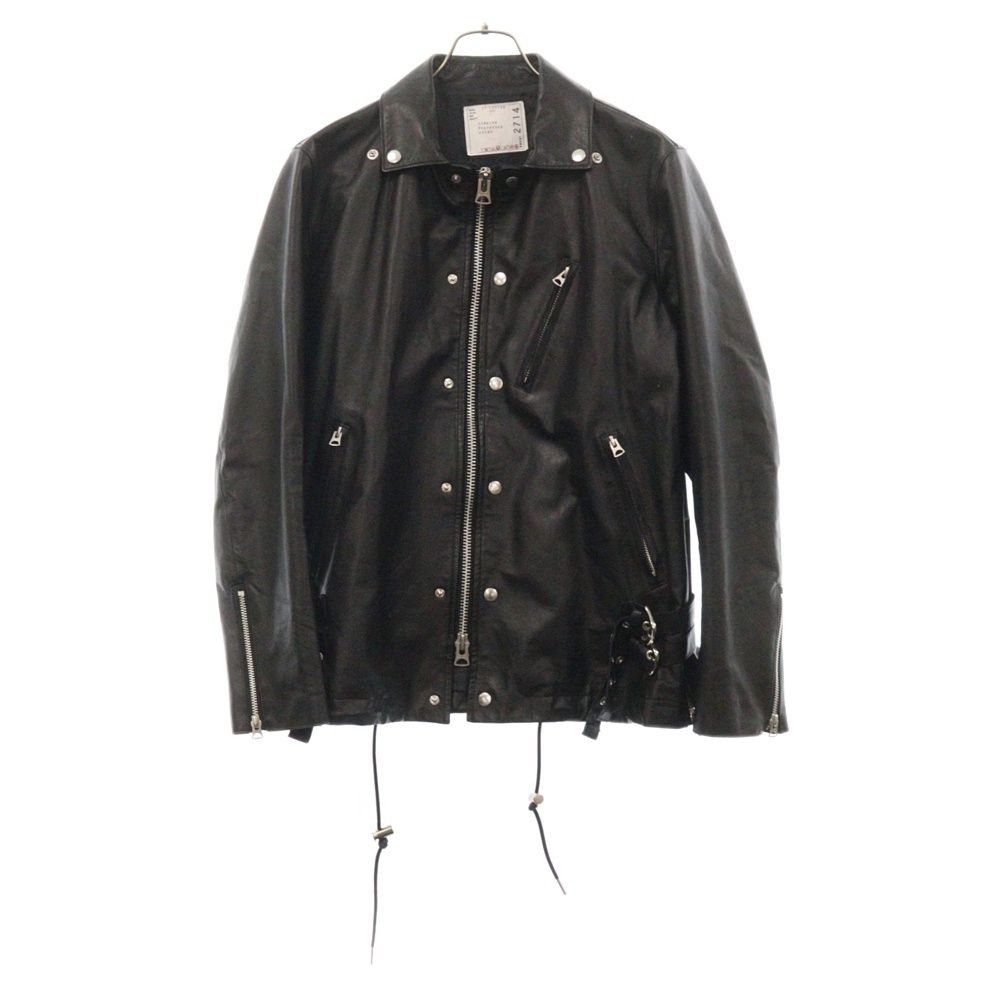 sacai 22SS サカイ カウレザー ライダーススカート サイズ1 ブラック sacai - サイズ3 SACAI SCHOTT レザーライダース 定価297000円