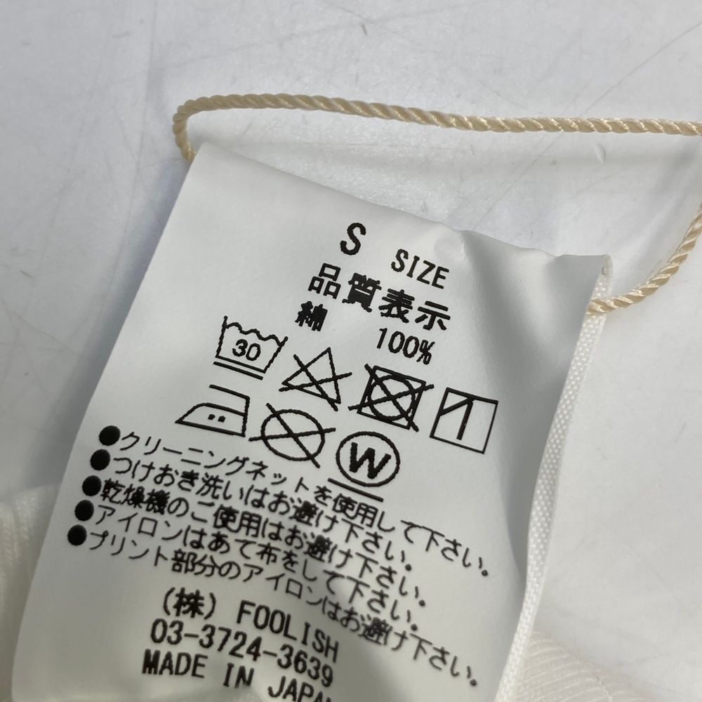 サイズ：S ROUGH&amp;SWELL ラフアンドスウェル  半袖Tシャツ プリント  ホワイト系 [240101480257] ゴルフウェア メンズ ストスト サイズ：S ROUGH&SWELL ラフアンドスウェル 半袖Tシャツ