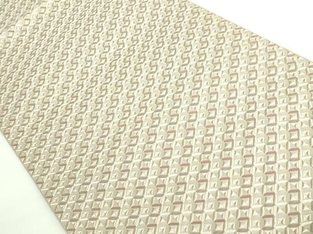 平和屋本店□極上 本場筑前博多織 大倉織物 誠之輔 八寸名古屋帯 琥珀