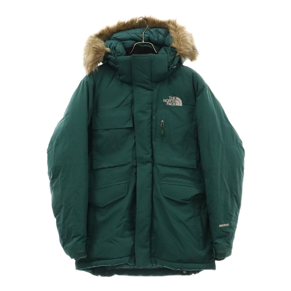 THE NORTH FACE (ザノースフェイス) DRONE DOWN PARKA ドローンダウンパーカ ファー付 フーデッドジップアップダウンジャケット グリーン NFJ1DH64