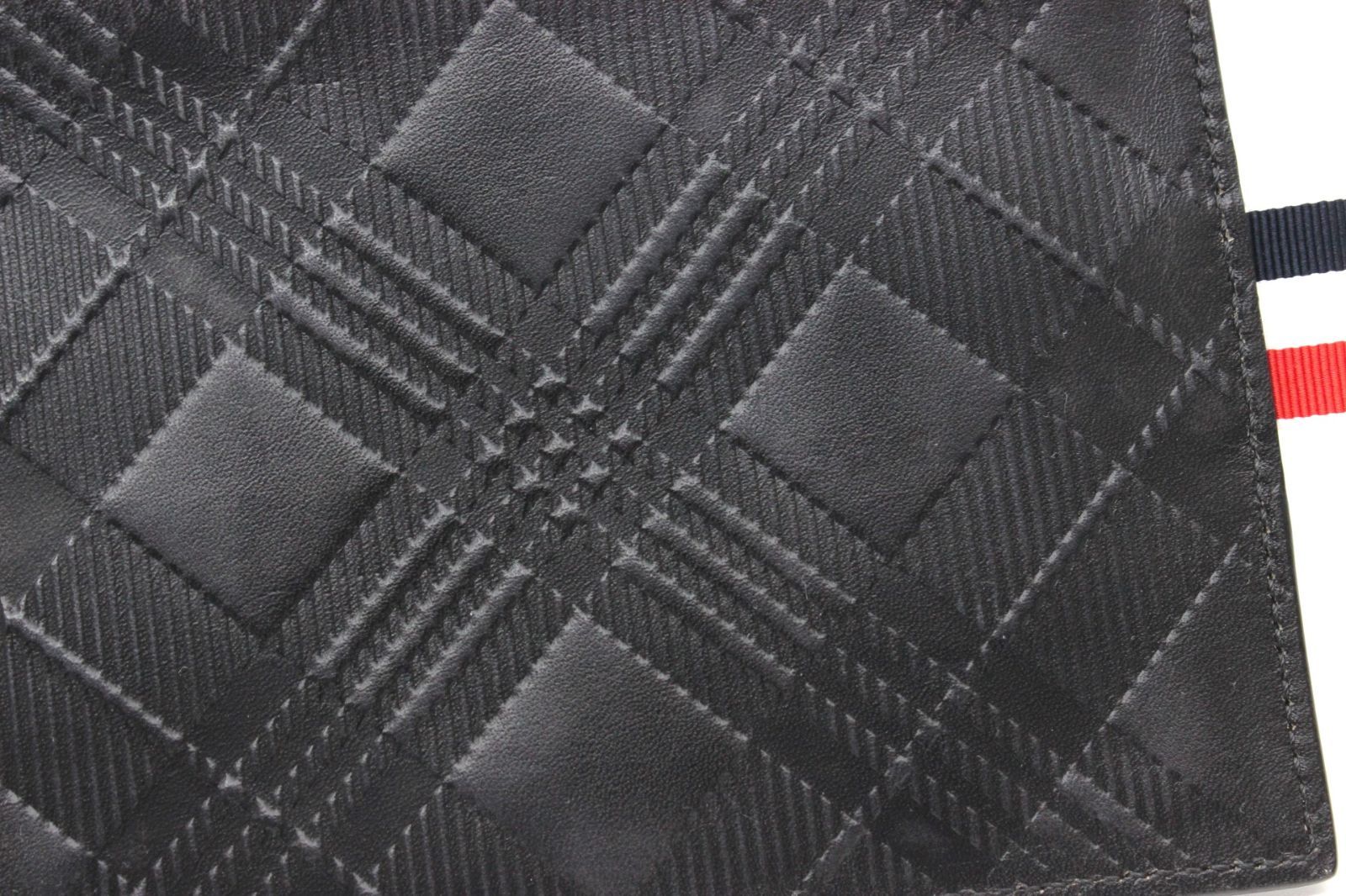 【美品】トムブラウンコインケース　ブラック　ゴールド金具　トリコロールストライプ 美品】トムブラウンコインケース ブラック ゴールド金具
