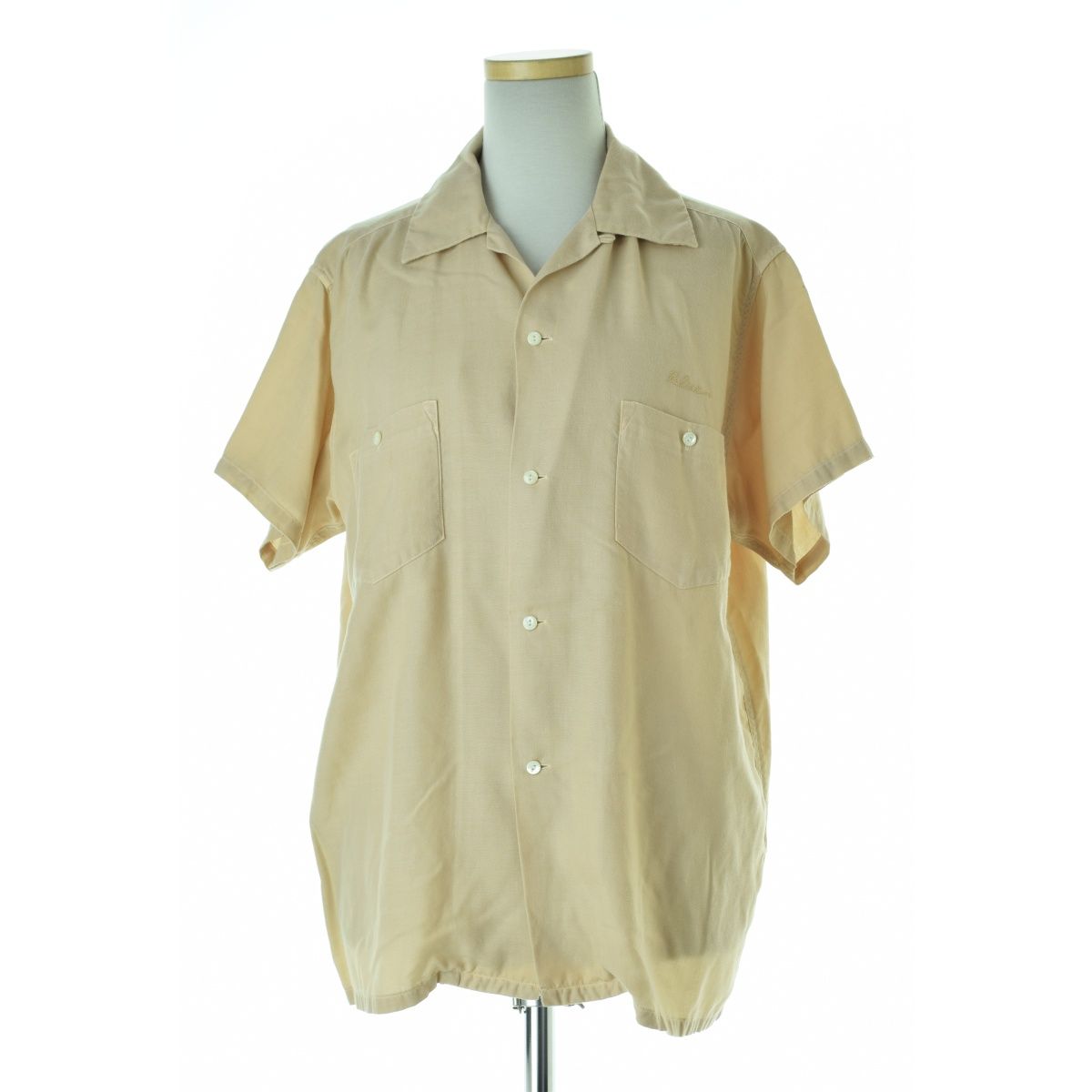 MADISONBLUE】MB171-5036 BOWLING SHIRT OVER DYED レーヨン半袖シャツ 