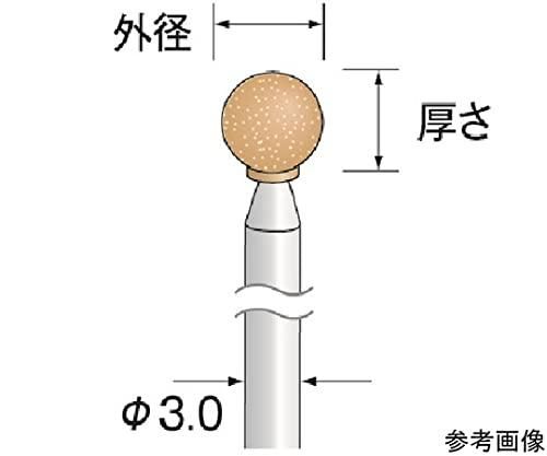 2営業日で発送 ミニター ミニモ ロングシャフトオレンジ砥石 WA 100 φ8