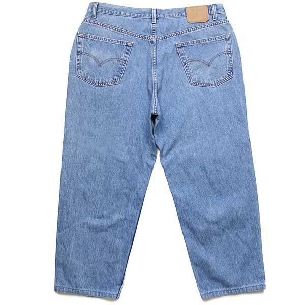 90s カナダ製 Levi'sリーバイス 550 デニムパンツ w42★SDP1733 オールド ジーンズ テーパード ワイド バギー ルーズ  ビッグサイズ オーバーサイズ