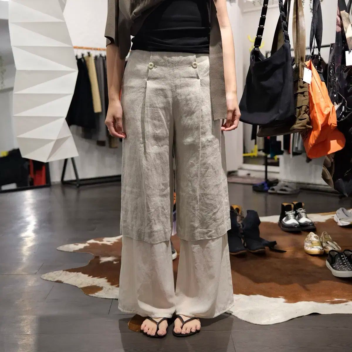 新作【激安通販】 ハイク 23ss レイヤード パンツ